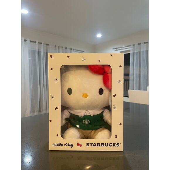 Starbucks x Hello Kitty Barista Bear Plush LIMITED EDITION SHIPS TODAY WITH GIFT - Picture 3 of 9